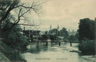 Besztercebánya, Banská Bystrica; Alsó garami híd. Machold F. kiadása / lower Hron river bridge