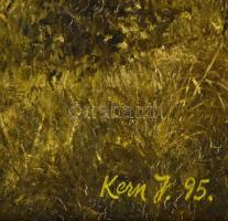 Kern jelzéssel: Szarvasok, olaj, vászon, fa keretben, helyenként sérült, 48×60 cm