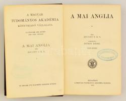 Escott, T.H.S.: A mai Anglia I-III. kötet. Bp., 1905, Magyar Tudományos Akadémia. Kiadói egészvászon...