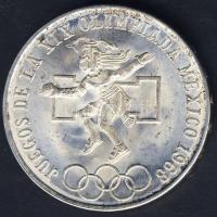 Mexikó 1968. 25P Ag "Olimpia" T:2