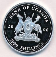 Uganda 2006. 2000Sh Ag "A labdarúgás halhatatlanjainak csarnoka - Magyarország 1950-es évek / P...