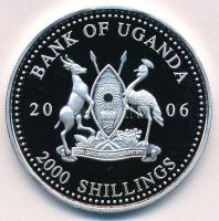 Uganda 2006. 2000Sh Ag "A labdarúgás halhatatlanjainak csarnoka - Németország 1980-as évek / Ha...
