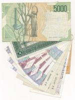 Olaszország 1918-1990. 1L-5000L (10x) T:III,III- 
Italy 1918-1990. 1 Lira - 5000 Lire (10x) C:F,VG