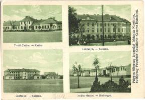 Komárom, Komárno; Frigyes főherceg lovassági laktanya, Tiszti Kaszinó, Istálló részlet, kiadja Reitter G. fényképész / Archduke Friedrich cavalary barracks, Officers Casino, stable (EK)