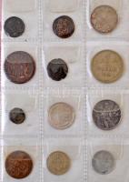 24db-os vegyes érme tétel albumba rendezve, közte Ausztria 1832A 20kr Ag "I. Ferenc", ille...