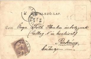 ~1900 Bátorkeszi, Bátorove Kosihy, Kesy;  Kobek István kastélya. Kiadja Strausz Ármin / castle (kis ...