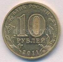 Oroszország 2011. 10R sárgaréz-acél "Az első emberes űrrepülés 50. évfordulója" T:1-,2
Ru...