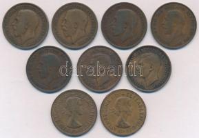 Nagy-Britannia 1916-1967. 1p Br (9xklf) T:2-3
Great Britain 1916-1967. 1 Penny Br (9xdiff) C:XF-F