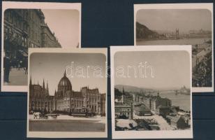 1906 4 klf fénykép Budapest különböző részeiről
