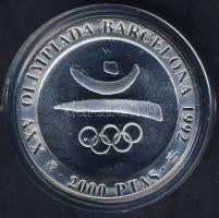 Spanyolország 1990. 2000P Ag "Olimpia-Szimbólum" T:BU
