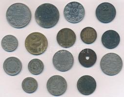 Szerbia / Jugoszlávia 1904-1943. 17db-os vegyes fémpénz tétel T:1-,2,2- Serbia / Yugoslavia 1904-1943. 17pcs of various coins C:AU,XF,VF