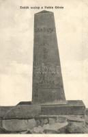 Babia gura, Babia Góra, Babia hora; emlékoszlop. Kisfalusi J. felvétele / monument, obelisk (EK)