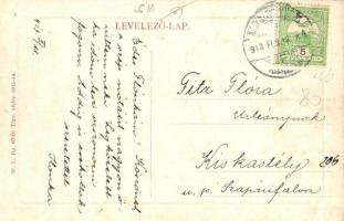 Nagyszentmiklós, Sannicolau Mare; Fő tér, Városháza, üzlet. W. L. Bp. 6703. / main square, town hall...