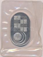 1978. "Labdarúgó VB Argentina" peremén jelzett, stadion formájú Ag plakett eredeti műbőr t...