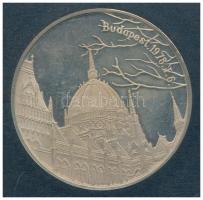 Fülöp Zoltán (1951-) 1978. "Koronázási jelvények" Ag emlékérem plasztiktokban tanúsítvánny...