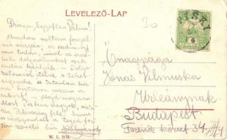 Piski, Simeria; Sztrigy folyó partja vasúti híddal. W. L. 3134. / Strei riverbank with railway bridg...