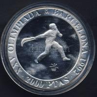 Spanyolország 1990. 2000P Ag "Olimpia-Pelota" T:PP