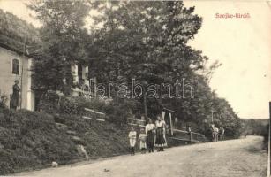 Szejkefürdő, Baile Seiche (Székelyudvarhely, Odorheiu Secuiesc); urcakép, nyaraló. Kiadja Erdélyi Simon  / street view, villa (EK)