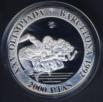 Spanyolország 1992. 2000P Ag "Olimpia-Futás" T:PP