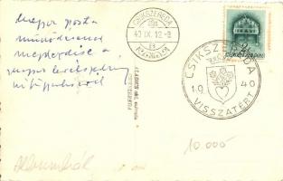 1940 Csíkszereda, Miercurea Ciuc; bevonulás, a magyar posta működésének megkezdése a magyar levélsze...