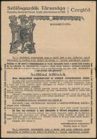 1916 Szőlősgazdák Társasága Cegléd borárjegyzék