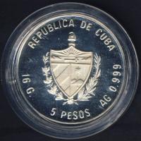 Kuba 1989. 5P Ag "Olimpia-Boksz" T:PP