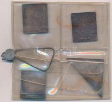 DN Klasszikus bélyegek ezüst emlékérmei,  plombált műanyag tasakban (4xklf) (bruttó 38,46g/100/~21x2...