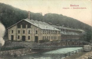 1906 Resicabánya, Resita; Gépgyár, híd. Kiadja Braumüller L. / Maschinenfabrik / machine factory, engineering works, bridge (Rb)