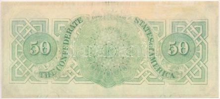 Amerikai Konföderációs Államok / Virginia / Richmond 1862. 50$ replika T:I,I-
The Confederate State...
