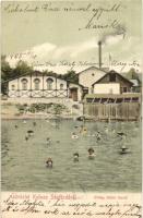1905 Kolozs, Cojocna; Hideg tükör fürdő, fürdőzők / cold bath, spa, bathing people (EK)
