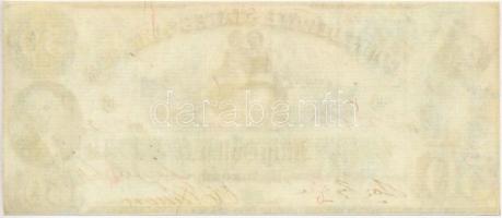 Amerikai Konföderációs Államok / Virginia / Richmond 1861(?) 50$ replika T:I,I-
The Confederate Sta...
