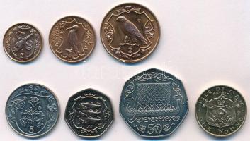 Man-sziget 1983-1985. 1/2p-1Ł (7xklf) T:1- Isle of Man 1983-1985. 1/2 Penny - 1 Pound (7xdiff) C:AU