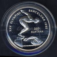 Maldív-szigetek 1990. 250R Ag "Olimpia-Úszás" T:PP