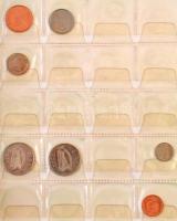 209db-os vegyes külföldi fémpénz gyűjtemény albumban, közte Indonézia, Irak, Izrael, Írország, Man-s...