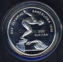 Maldív-szigetek 1990. 250R Ag "Olimpia-Úszás" T:PP