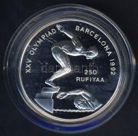 Maldív-szigetek 1990. 250R Ag "Olimpia-Úszás" T:PP