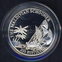 Maldív-szigetek 1990. 250R Ag "Szkúner" T:PP