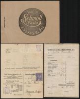 1922-1944 3 db okmány (Kárpáti Villamosművek Rt., M. kir. rádiónyilvántartó hivatal, Emil Elstner)