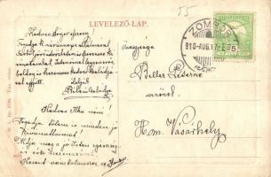 Zombor, Sombor; Erzsébet tér, Karmelita templom. W. L. Bp. 3736. / square, Carmelite church (EK)