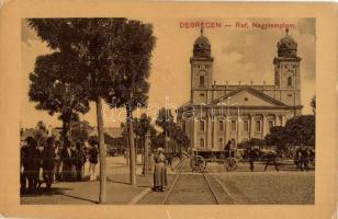 Debrecen, Református nagytemplom, szekér (kopott sarkak / worn corners)