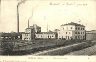 Pontelaguscuro, Distilleria Italiana, Fabbrica Alcool. A. Prampolini / Italian alcohol distillery, factory (EK)
