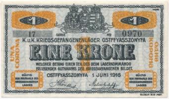 Ostffyasszonyfa / hadifogolytábor 1916. június 1. 1K arab sorozat és sorszámmal T:III
Adamo HHO-2.3