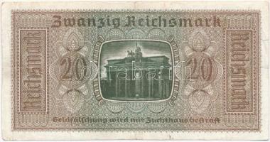 Német Harmadik Birodalom / Német megszállt területek 1940-1945. 20M T:III kis szakadás
German Third...