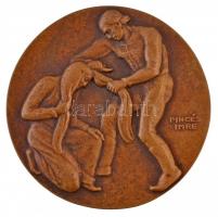 Pincés Imre DN "Herczeg Ferenc" kétoldalas Br emlékérem (321,42g/80mm) T:2 / Hungary ND &q...