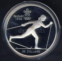 Kanada 1986. 20$ Ag "Téli olimpia-síelés" T:PP