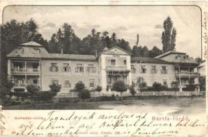 1903 Bártfa, Bártfafürdő, Bardejovské Kúpele, Bardejov; Schedel villa. Kiadja Divald Adolf 136. / villa
