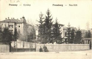 Pozsony, Pressburg, Bratislava; Újtelep, villa / Neu-Stift / villas