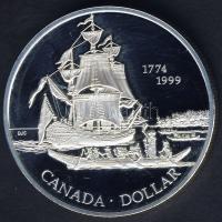 Kanada 1999. 1$ Ag "Charlotte királynő sziget felfedezése" T:PP