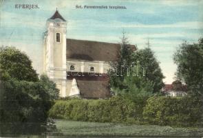 Eperjes, Presov; Szent Ferencrendiek temploma. Kiadja Divald Károly fia / Franciscan church