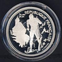 Franciaország 1991. 100Fr Ag "Téli olimpia-terep sí" T:PP